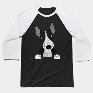 Bull Terrier Puzzle Baseball T-Shirt